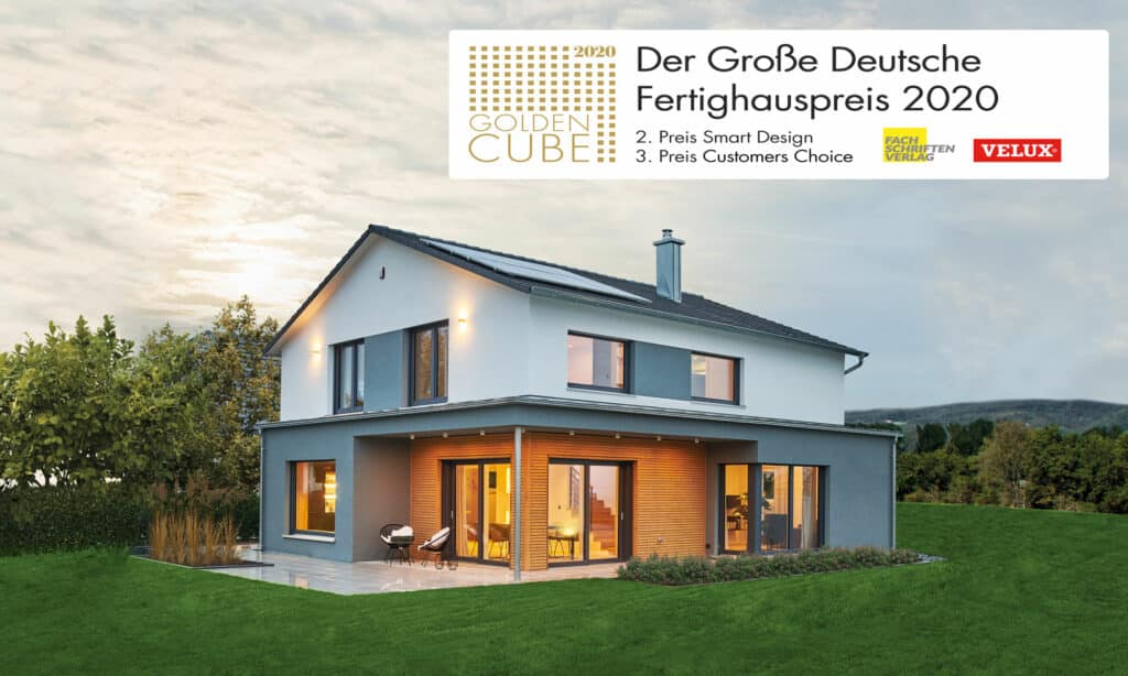 Golden Cube Musetrhaus Relax Fellbach von Fertighaus WEISS